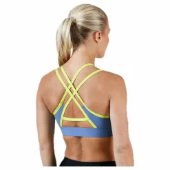 Nike Indy Zip Bra  Blue/Yellow Blå Discount