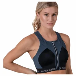 Shock Absorber Infinity Power Bra Black/Grey Svart och Grå New