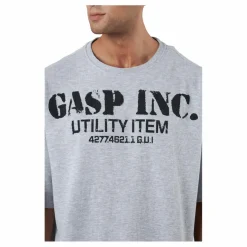 GASP Iron Thermal Tee Grey Melange Grå Clearance