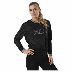 Fila Jalina Cropped Sporty Mesh Shirt Black Svart Clearance
