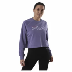 Fila Jamina Cropped Crew Sweat Purple Lila