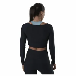 Only Play Jana Ls Train Crop Top Blue Blå Discount
