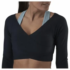 Only Play Jana Ls Train Crop Top Blue Blå Discount