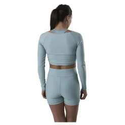 Jana Ls Train Crop Top Grey*Only Play
