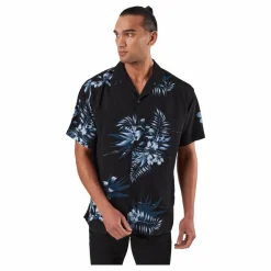 Jack & Jones Jcoreggie Staycay Aop Resort S Asphalt Svart Clearance