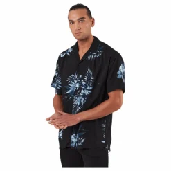 Jack & Jones Jcoreggie Staycay Aop Resort S Asphalt Svart Clearance