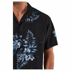 Jack & Jones Jcoreggie Staycay Aop Resort S Asphalt Svart Clearance