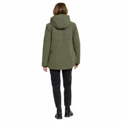 Didriksons Jennie Wns Jkt Deep Green Grå Outlet