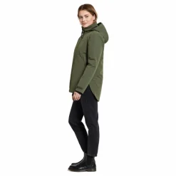 Didriksons Jennie Wns Jkt Deep Green Grå Outlet