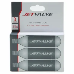 Jetvalve CO2 Cylinders 3p Black*Weldtite New