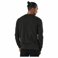 Jack & Jones Jjebasic Knit Crew Neck Forest Night Svart Best