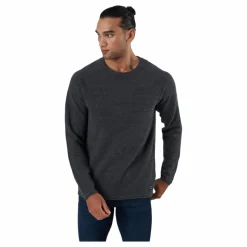 Jack & Jones Jjehill Knit Crew Neck Dark Grey Melange Grå Best