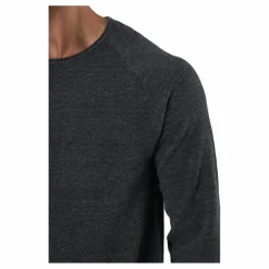 Jack & Jones Jjehill Knit Crew Neck Dark Grey Melange Grå Best