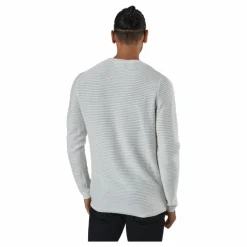 Jack & Jones Jjewind Knit Crew Neck Cloud Dancer Vit Discount