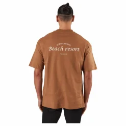 Jprblakam Ocean Back Tee Ss Cn Toasted Coconut*Jack & Jones