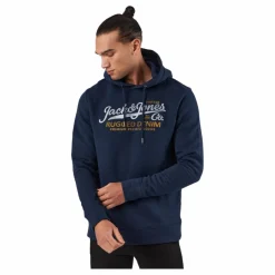 Jack & Jones Jprblubooster Sweat Hood July  Navy Blazer Blå