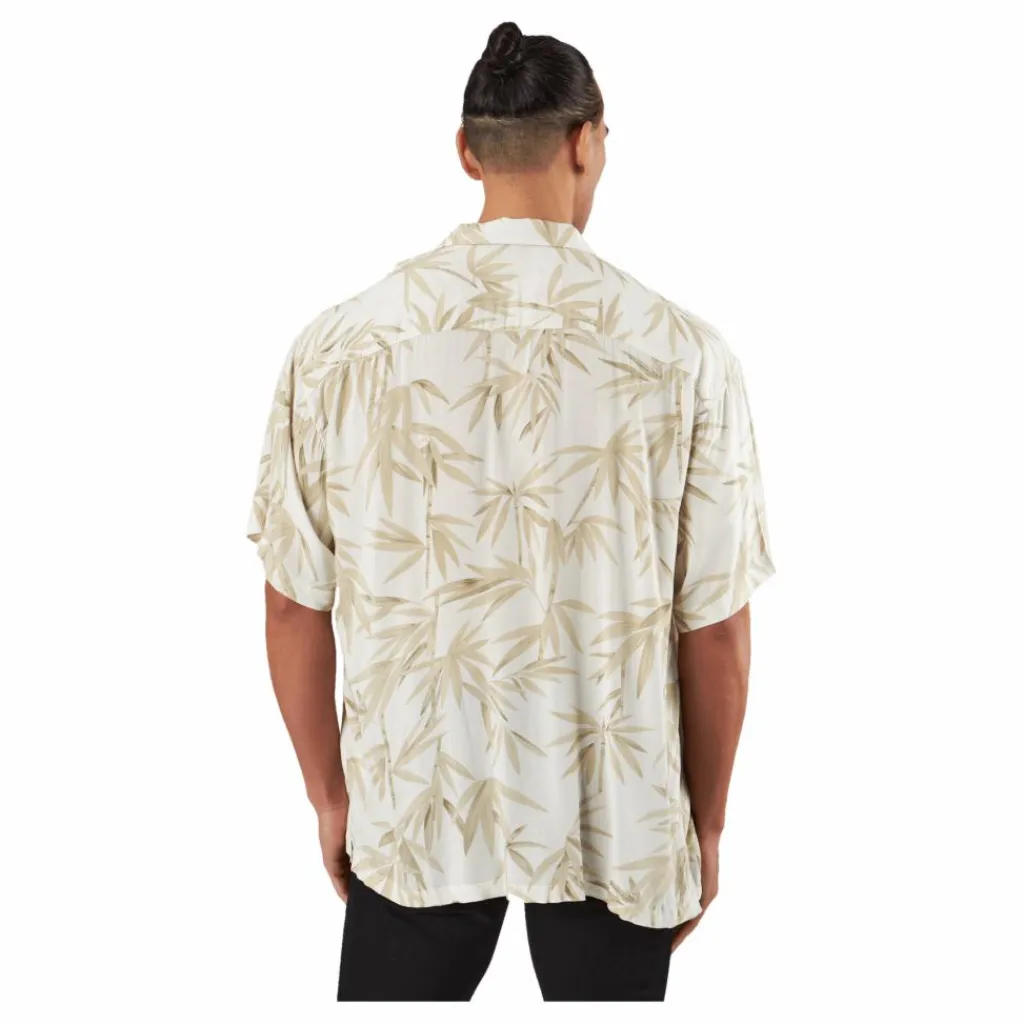 Jack & Jones Jprbluray Print Resort Shirt S White Flerfärgad Online