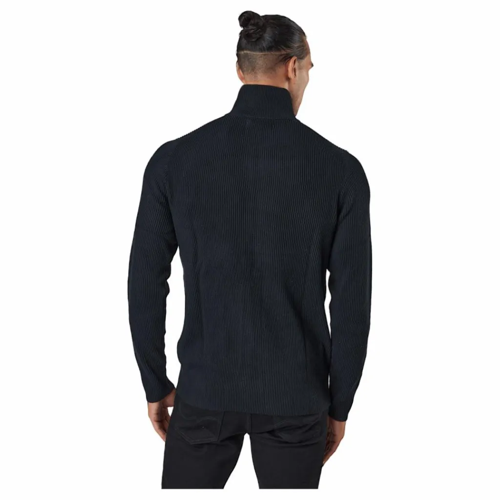 Jack & Jones Jprperfect Knit Zip Cardigan Black Svart Discount