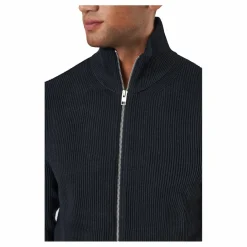 Jack & Jones Jprperfect Knit Zip Cardigan Black Svart Discount