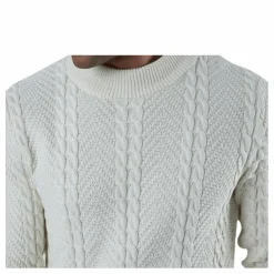 Julian Knit Cable High Neck White*Jack & Jones Best