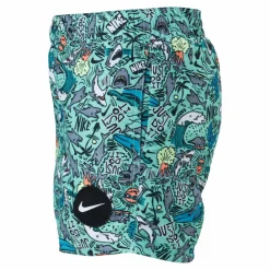 Nike Swim Junior 4" Volley Short AOP Green Flerfärgad Sale