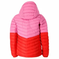 Junior Frost Blocked Down Hood Pink/Red*Peak Performance Discount