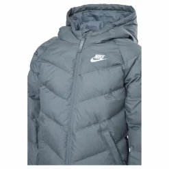 Nike Junior NSW Stadium Jacket White/Grey Grå New