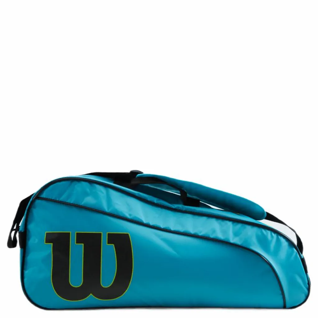 Junior Racketbag Blue/wild Lime*Wilson Clearance