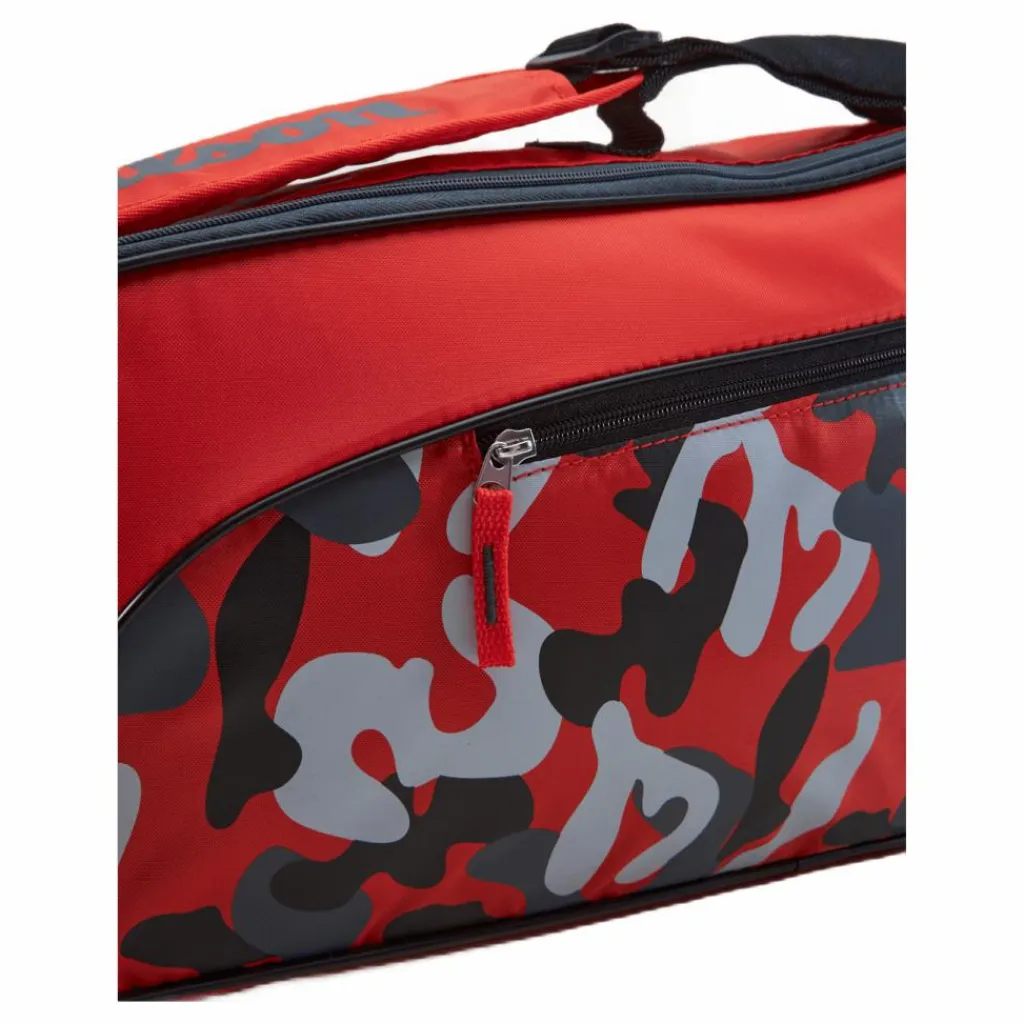 Junior Racketbag Red/grey/black*Wilson Hot