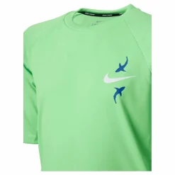 Junior Short Sleeve Hydroguard Shark Green*Nike Swim