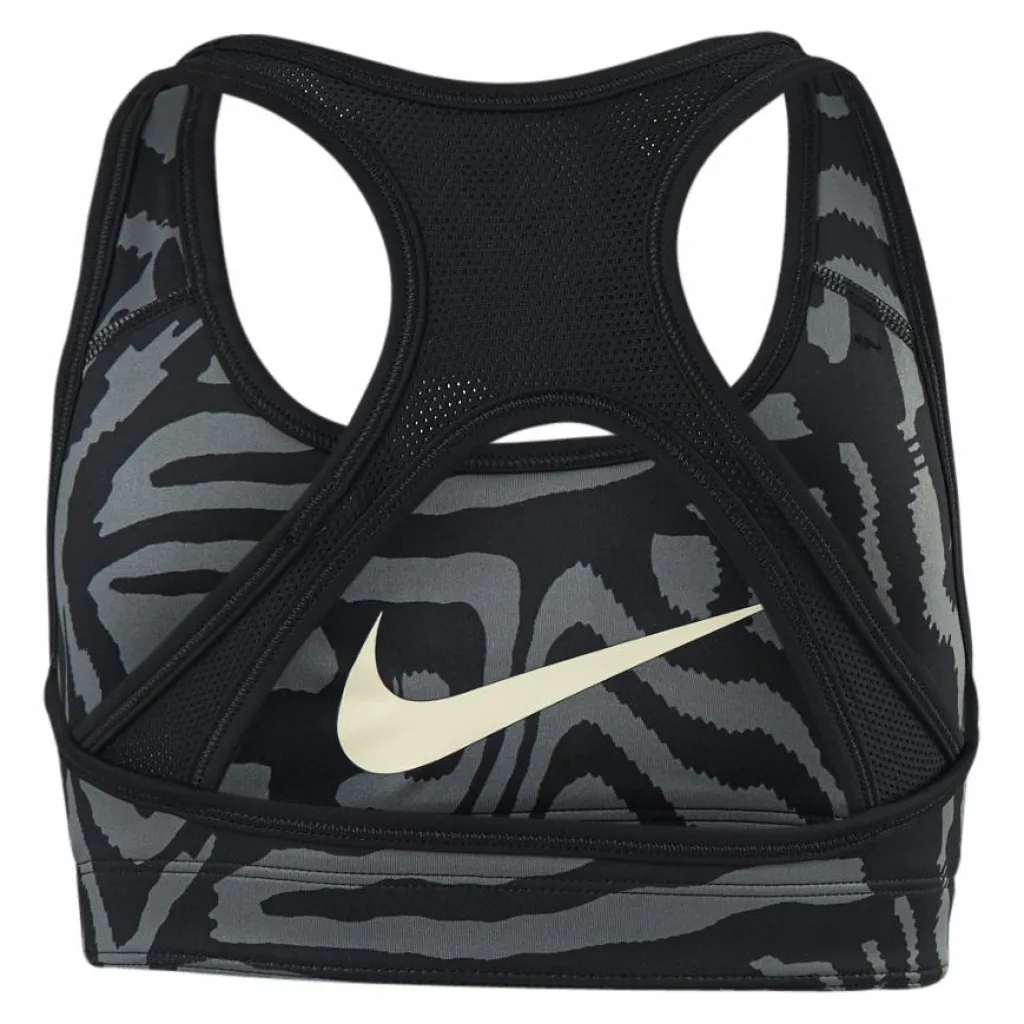 Nike Junior Swoosh AOP Reversible Bra Black Flerfärgad Sale
