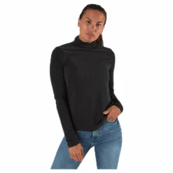 Kamala Ls Rollneck  Top  Black*Pieces