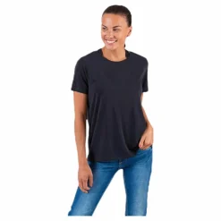 Pieces Kamala Ss O-Neck Tee Black Svart Online