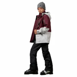 8848 Altitude Kaman Junior Jacket Grey/Red Grå och Röd Outlet