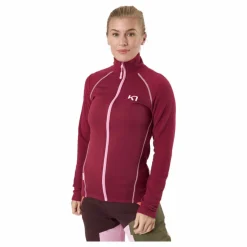 Kari Traa Kari Full Zip Fleece Fancy Röd Clearance