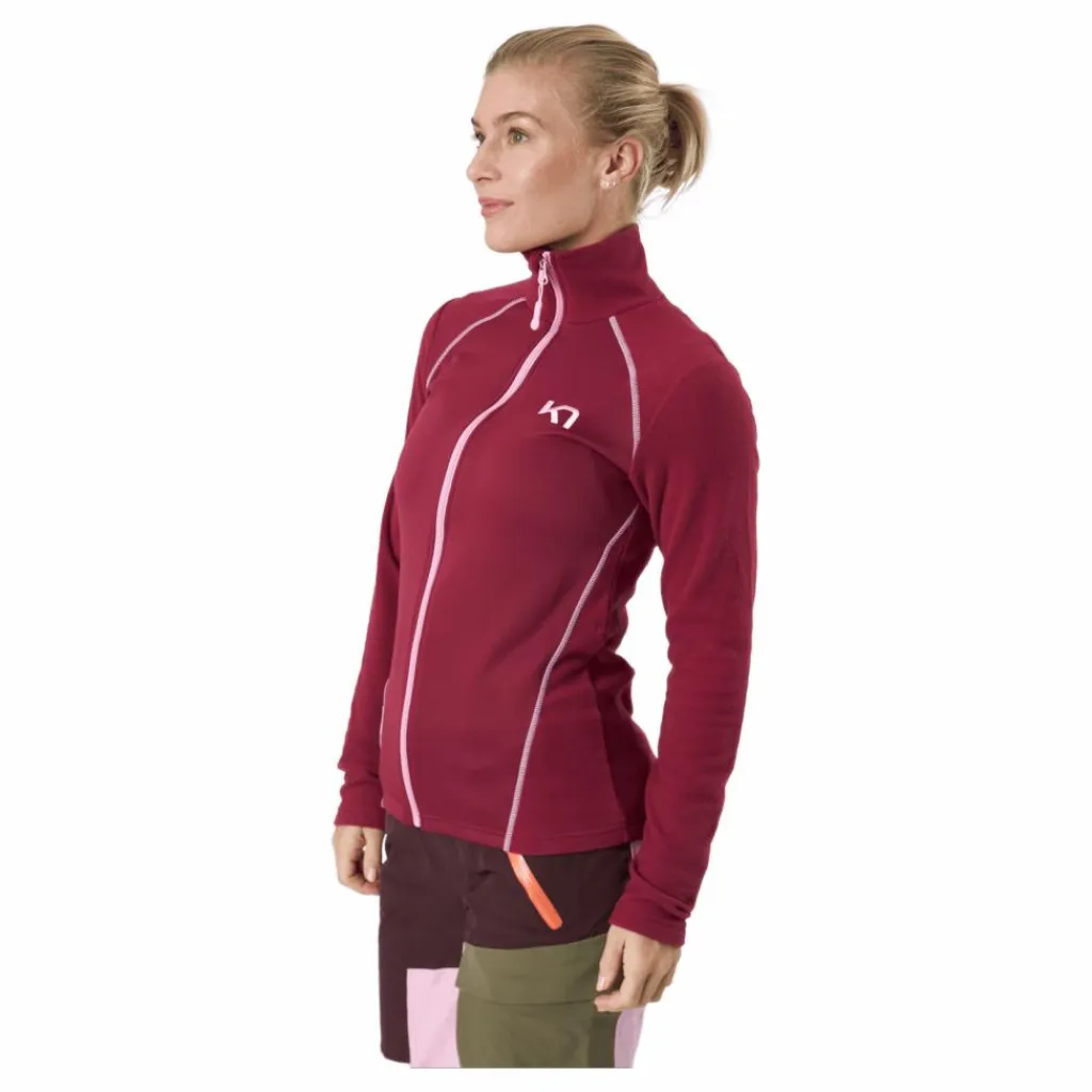 Kari Traa Kari Full Zip Fleece Fancy Röd Clearance