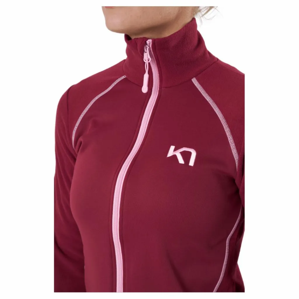 Kari Traa Kari Full Zip Fleece Fancy Röd Clearance