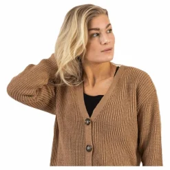 Pieces Karie Ls Knit Cardigan Beige Hot