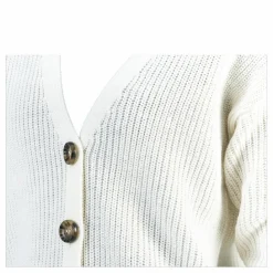 Karie Ls Knit Cardigan White*Pieces Hot