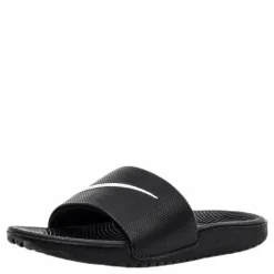 Kawa Little/Big Kids' Slides BLACK/WHITE*Nike Discount