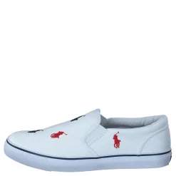 Ralph Lauren Junior Keaton Slipon White/ Navy, Red Vit Best