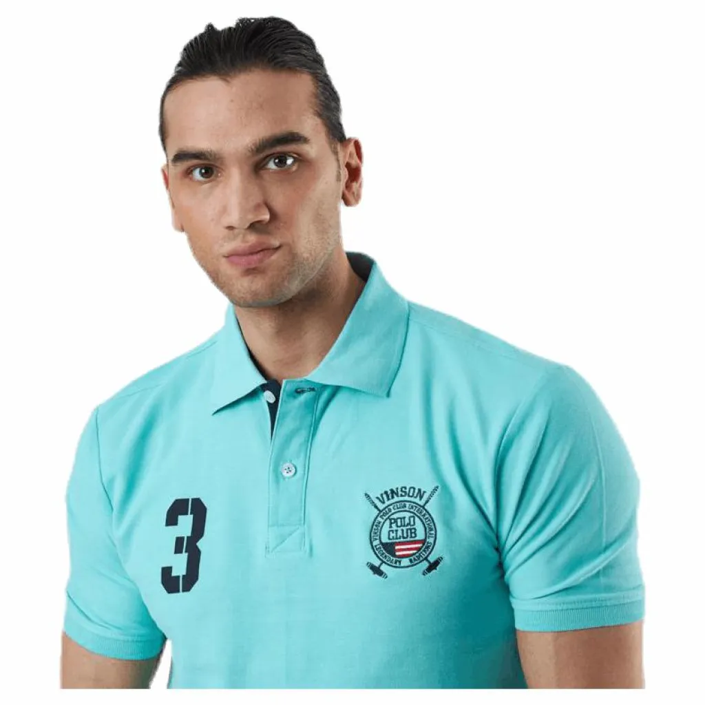 Vinson Polo Club Kenso Polo Turquoise Turkos Outlet