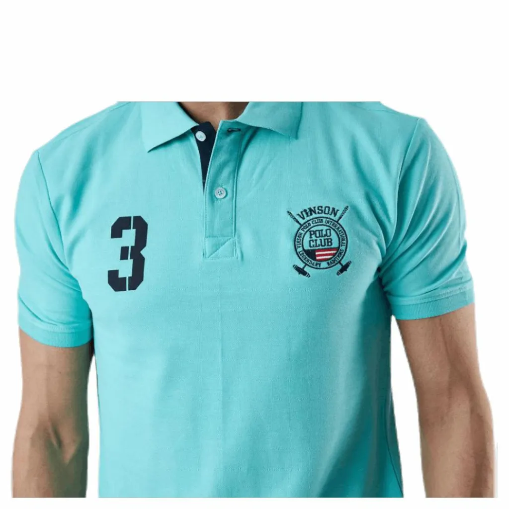 Vinson Polo Club Kenso Polo Turquoise Turkos Outlet
