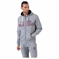 Vinson Polo Club Kent Sweatshirt Zip Grey Grå Sale