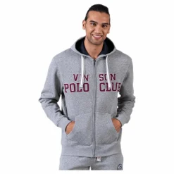 Vinson Polo Club Kent Sweatshirt Zip Grey Grå Sale