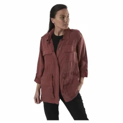 Only Kenya Life Utility Jacket Cc Otw Red Röd Clearance