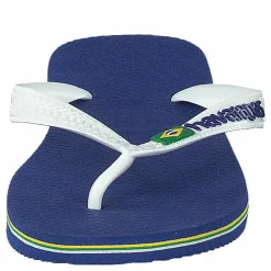 Havaianas Kids Brasil Logo Marine Blue Blå och Grå Best