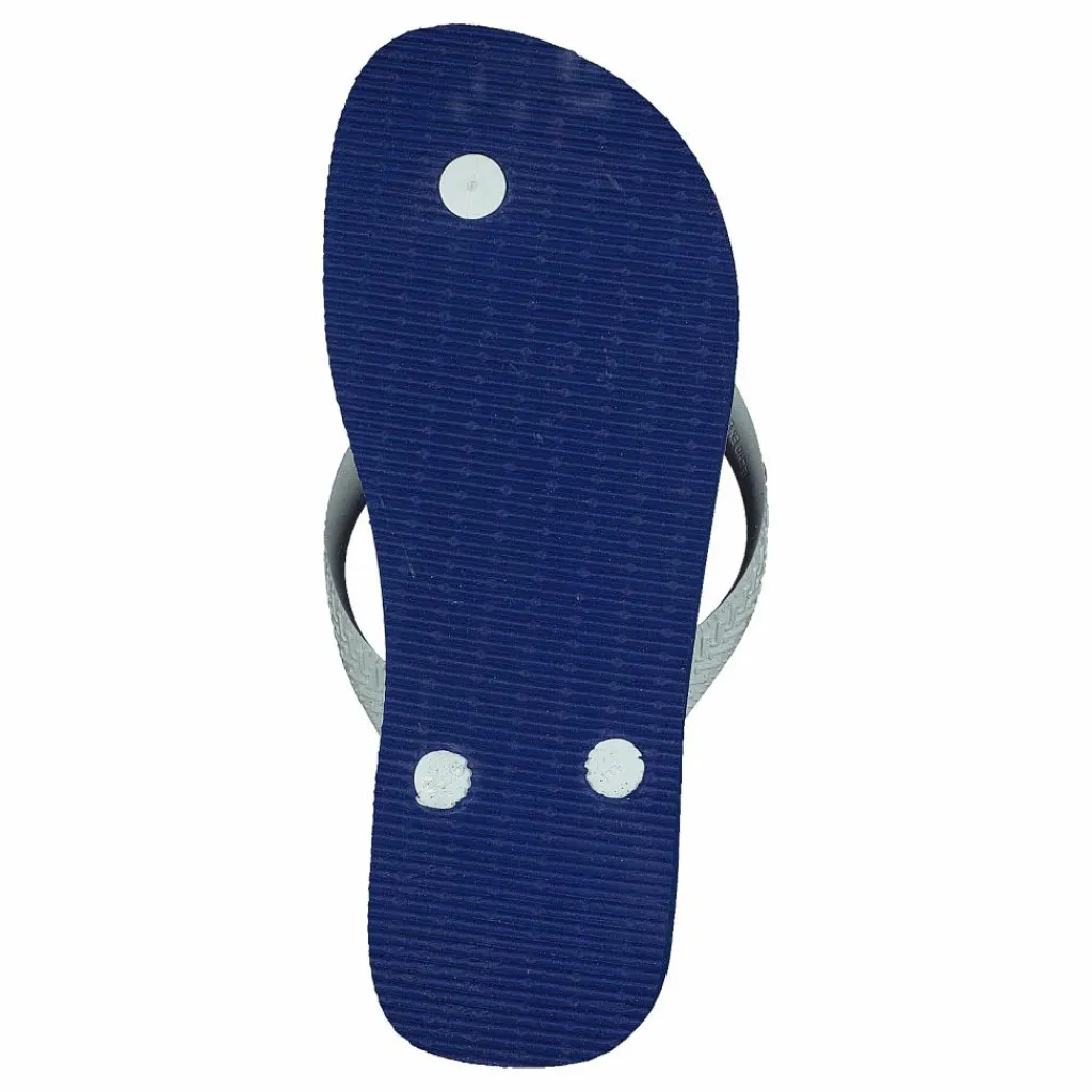 Havaianas Kids Brasil Logo Marine Blue Blå och Grå Best