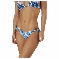 Waikani Beachwear Kimo Ruffle Tie Tanga Blue/White Blå och Vit Best