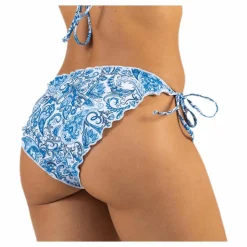 Kimo Ruffle Tie Tanga Blue*Waikani Beachwear Hot